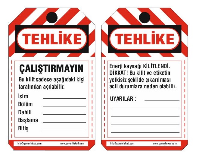 Kilitleme Etiketi